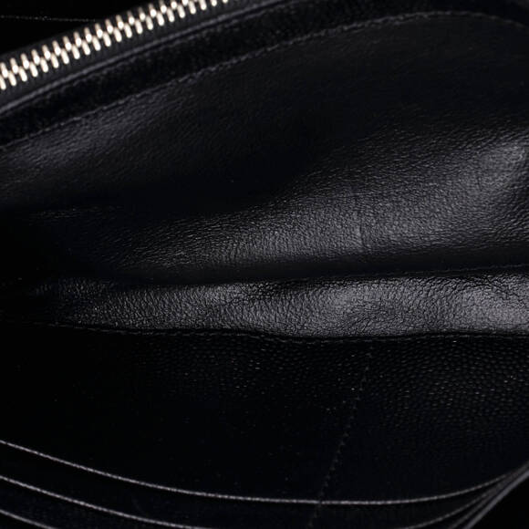 Saint Laurent Large Classic Monogram Flap Wallet Matelasse Chevron Leather - Picture 5 of 6